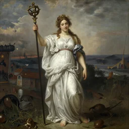 a beautiful portrait of a goddess of destruction by william - adolphe bouguereau trending on artstation