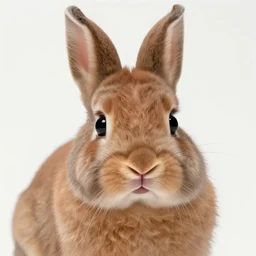 brown haired bunny, cute, big eyes, photo realistic, detailed photo, trending on artstation