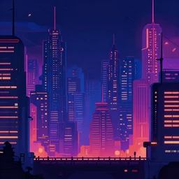 cyberpunk city background for 2 d game