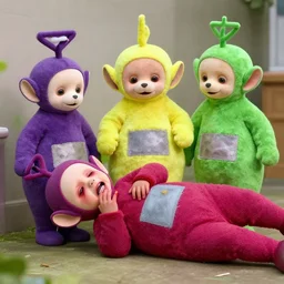 teletubbies suffering a painful death