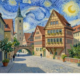 hauptmarkt nurnberg, van gogh painting