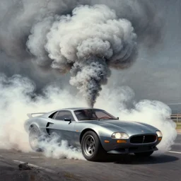 concept art for a car that releases clouds of poisonous gas, painted by syd mead, high quality