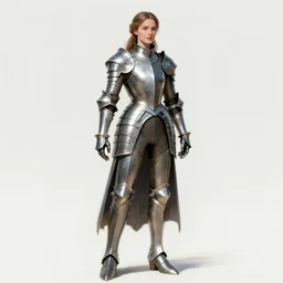 beautiful female dorothy gale, rebecca romijn as dorothy, full body character concept, covered in full iron armor, armor plating, art nouveau, super powers, fantasy, intricate, elegant, highly detailed, digital painting, artstation, concept art, shining, sharp focus, illustration, art by stanley lau