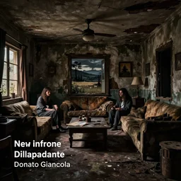 night time | dilapidated living room, very dark lighting | painted by donato giancola and mandy jurgens and rossdraws and rhads | featured on artstation