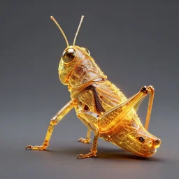 a grasshopper. amber glowing, intricate artwork by tooth wu wlop beeple dan mumford concept art, octane render, trending on art station