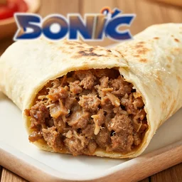 the big fat greasy chunky day old meat pita wrap ad from sonic restaurant