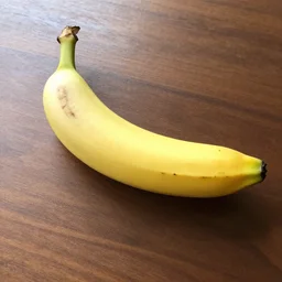 a long banana in table