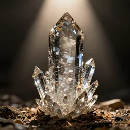 a crystal silhouette