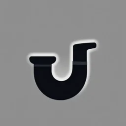 a meth pipe, simplistic iconography, modern logo