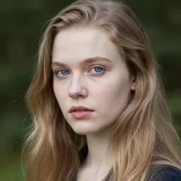 beautiful young scottish woman with pale skin and blue eyes by lisa frank