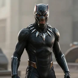 cinematic still of kirk lazarus as black panther