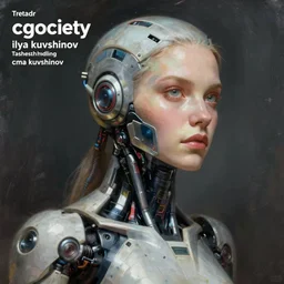 a extremely detailed digital painting of a humanoid android woman with integrated cybernetic modifications, cyberpunk art by ilya kuvshinov, trending on cgsociety, computer art, ilya kuvshinov, artstation hd, artstation hq, photo realistic, hyperrealism