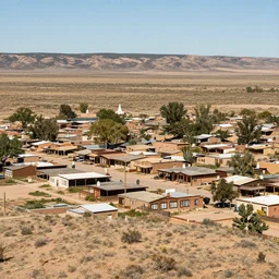 Rural border town in the deserts of New Mexico, National Geographic photograph, Greg Rutkowski, ArtStation, Deviantart, HD screenshot