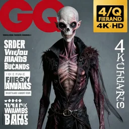 Photograph of Slenderman featured in the GQ Magazine, professional photoshoot, award winning photography, 4KHD