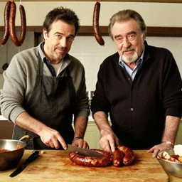Mark ruffalo and danny devito making sausages