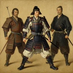 male samurai, painting by gaston bussiere, craig mullins, j. c. leyendecker, tom of finland