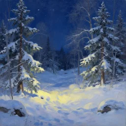 scenery artwork, scene beautiful, light!! light essential calm and cozy winter world snow and night, surrealism oil on canvas, artstation!! pixiv!! dream scenery, quality nier : automata projection render, nier automata concept art, vaporwave textures