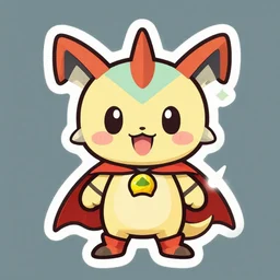 cute miss mascot abo abo ekans super hero sticker art, cronobreaker, beeple game icon