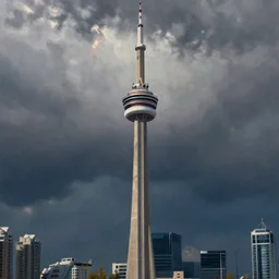 toronto cn tower painting by jeremy mann