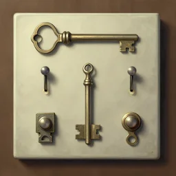 key to glitch switches, art by rene magritte