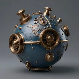 A steampunk sphere, matte paint, photorealistic, trending on ArtStation