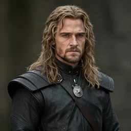 promotional image of kit harrington as aragorn in the new Lord of the Rings movie, detailed face, movie still frame, promotional image, imax 70 mm footage