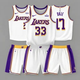 los angeles lakers baseball uniform, concept art, octane render