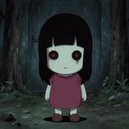 barbapapa in the style of junji ito