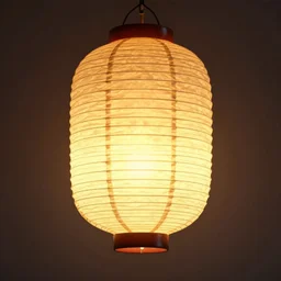 A hanging ancient Japanese paper lantern, prop concept art design ,artstation. 3D Model render in maya，C4D. detail