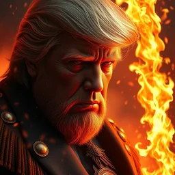 trump in the movie zardoz, burns, fire, fog, anime, comic, insane details, intricate, elite, ornate, elegant trend, highly detailed and intricate, sharp focus, photography, unreal engine, trending on artstation, photorealistic, octane, hyper detailed, trending on deviantart