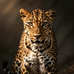 proud looking leopard concept art
