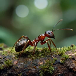 new specie human - ant in the jungle, by the best photographer of national geographic, scientific photo, hight quality, realistic light, kodachrome 6 4, hiperdetailed
