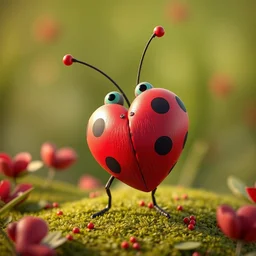 a bug heart by disney, pixar, 3 d
