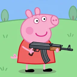 peppa pig using an ak - 4 7