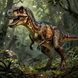a very dull still from jurassic park ( 1 9 9 3 ) of a velociraptor by studio ghibli. very detailed, perfect art, grimdark, trending on pixiv fanbox.