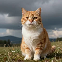 Photorealistic illustration of the applecat meme