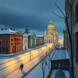 yekaterinburg. highly detailed, digital painting, watercolor, soviet realism, engraving, artstation, concept art, smooth, sharp focus, illustration, unreal engine 5, 8 k, art by bilibin and kuvshinov and malevich and mucha