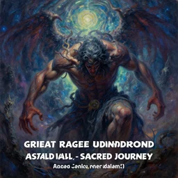 great rage, underworld astral realm sacred journey in oil painting, trending on artstation, award winning, emotional, highly detailed surrealist art