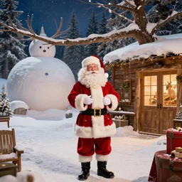 Santa Claus real workshop on the North Pole Caught by the US government, Realistic, HDR, Clear Image,