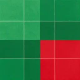 a beautiful green and red color palette