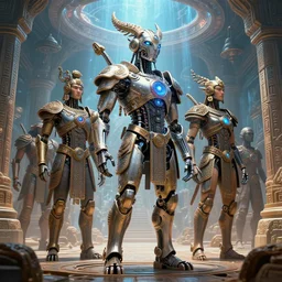 ! dream futuristic illustrated visionary robot mayan warriors,, concept art complex armor, cybernetic symbiosis, machine ai singularity, infinity eyes, hybrid machine, serpitine laboratory, art by artgerm and chris dyer, ben ridgeway, alex grey, global illumination, octane render, ancient architectural, f 3 2,