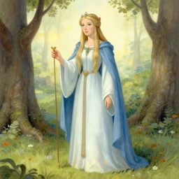 Galadriel in a fairy tale by Ivan Jakovlevics Bilibin - n 8