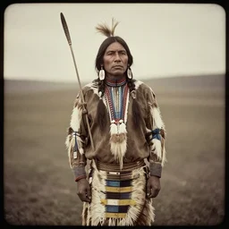 vintage photo of a native american shaman by edward s curtis, photo journalism, photography, cinematic, national geographic photoshoot vignette