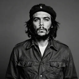 Portrait of Celtic's Jayson Tatum, Jayson Tatum as Che Guevara Guerilla, Black and White, digital art, trending on artstation, octane render, inspiring, dignifying