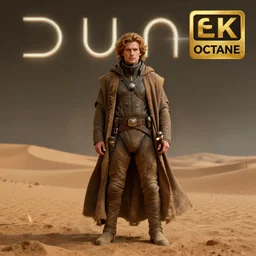 Michael Whelan art directs’ Dune (1984) 3d render, award winning render, unreal engine, octane render, studio lighting, 8k, hd