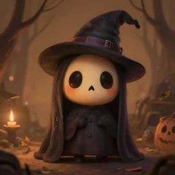 cute 👻. warm atmospheric lighting. highly detailed digital painting by greg rutkowski. sharp focus, 8 k.