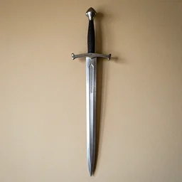 longsword mounted on a wall