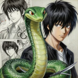 Solid Sanke from Metal Gear Solid portrait  Yusuke Murata and Takeshi Obata, inspired by Death Note 2003 manga,intricate detail, photorealistic style, intricate detailed oil painting, detailed illustration, oil painting, painterly feeling, sharp high detail
