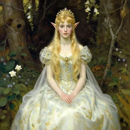 a beautiful elf princess by norman rockwell
