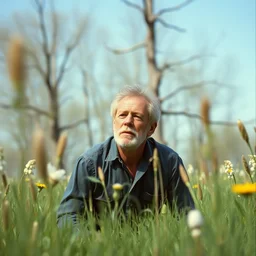 jeffrey epstein in a meadow accidentally photographed, accidental photo portra 8 0 0 in the 9 0 s